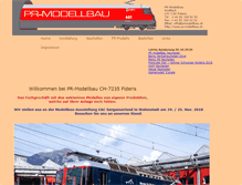 Tablet Screenshot of prmodellbau.ch